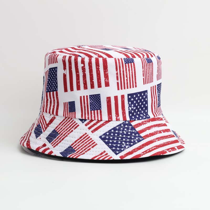 Wholesale  Independence Day National Day Fisherman Hat  Bucket Hat
