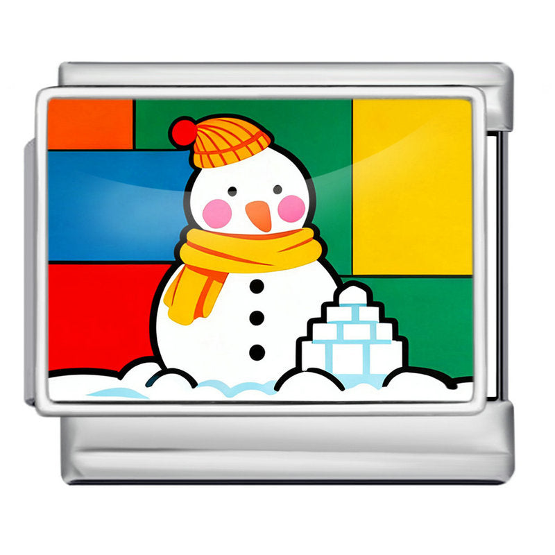 Wholesale  Italian Charm Bracelet 9mm DIY Christmas Series Picture Creative Stainless Steel Composable Bracelet