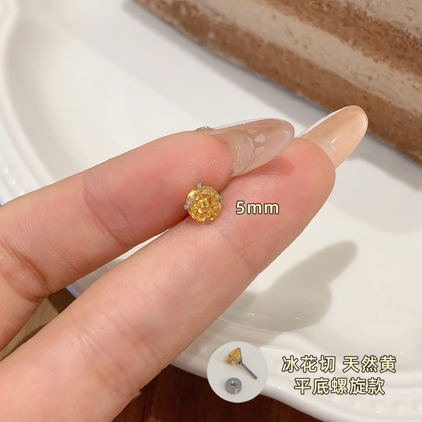 Wholesale Zircon Earrings for Ear Piercing Combination Set