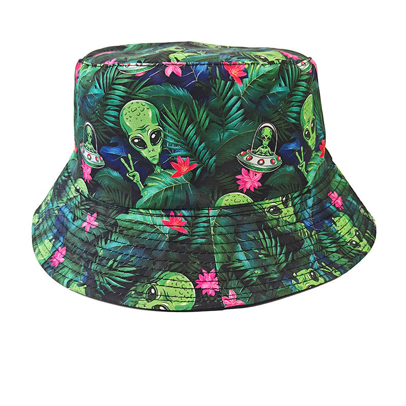 Wholesale Happy Birthday Printed Bucket Hat for Outdoor Sun Protection Fashion Accessory