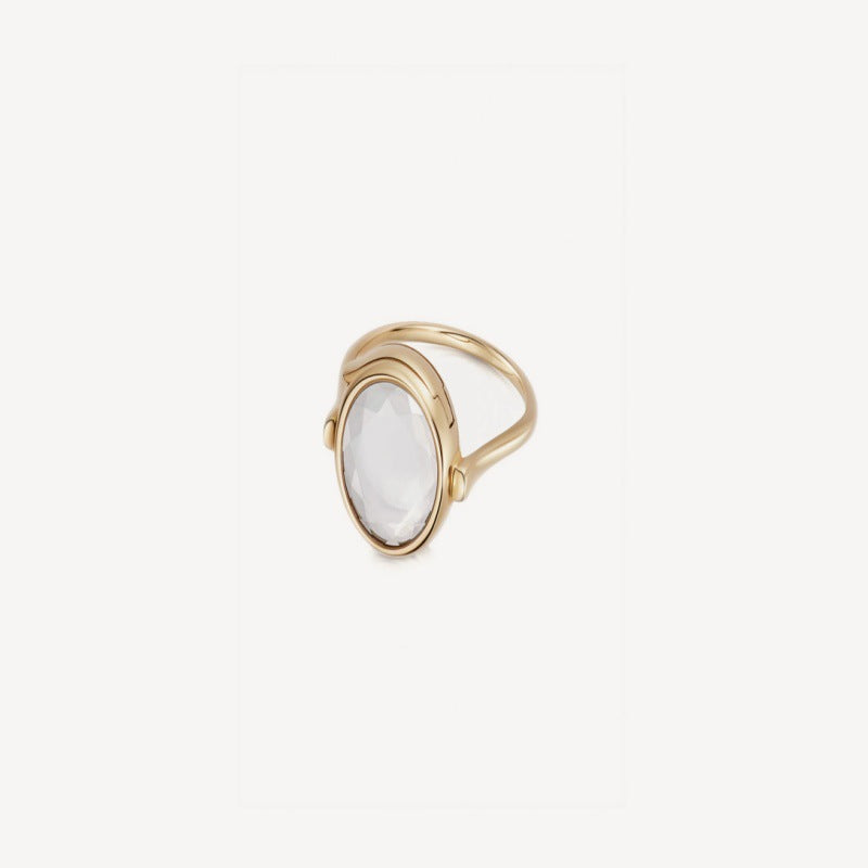 Wholesale  Stainless Steel December Birthstone Love Round Box Ring