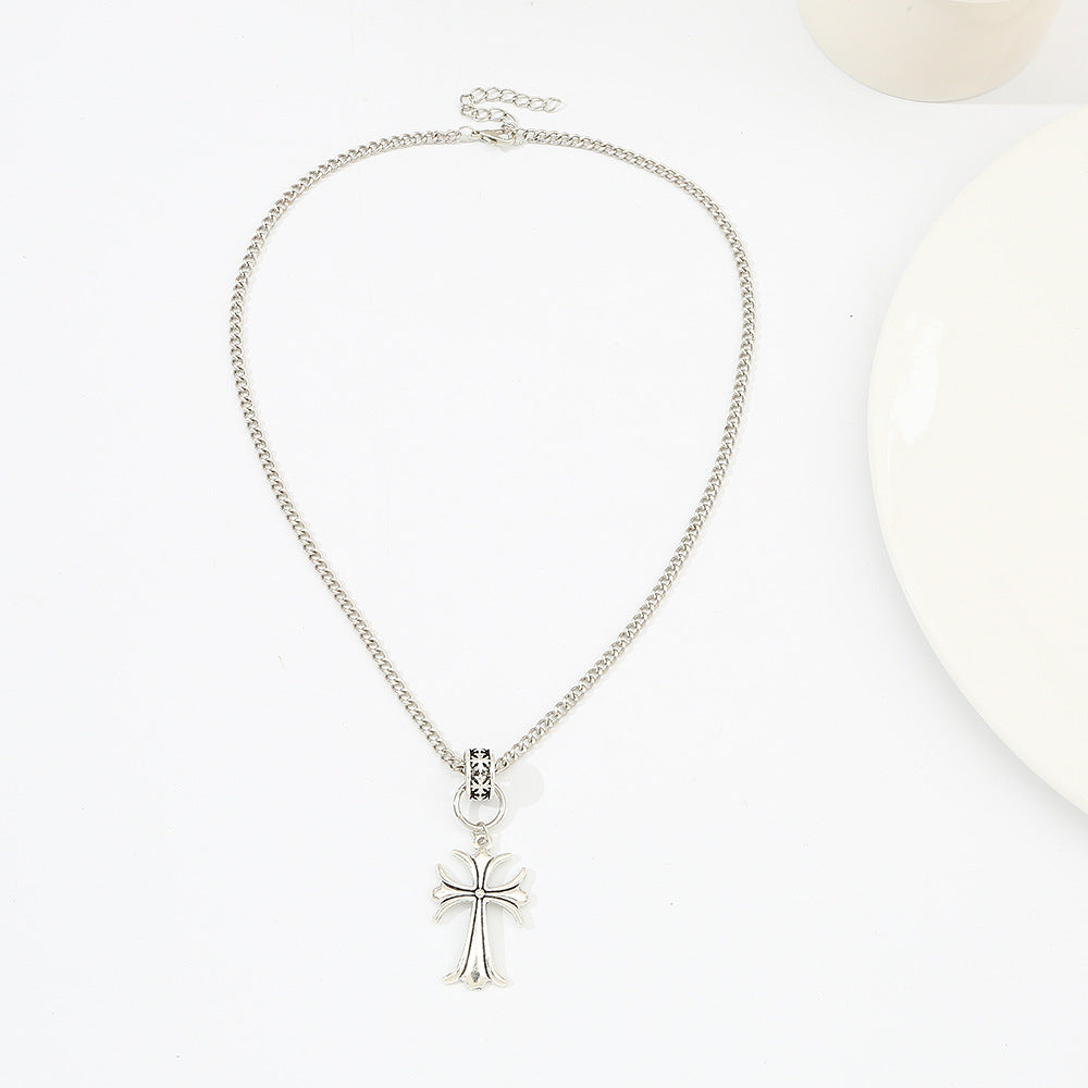 Wholesale Cool Cross Necklace  Light Luxury Necklace Collarbone Chain