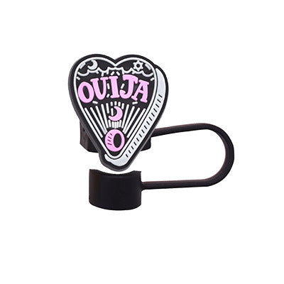 Wholesale Random 100pcs Halloween 10MM PVC Straw Tube Cap ACC-SCR-YiQu001