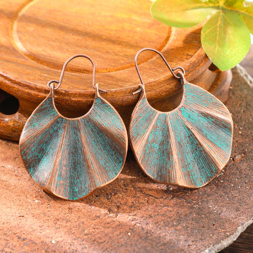 Wholesale Retro European and American Style Earrings for Women,  Bohemian Hollow Pattern Alloy Earrings,  Ethnic Holiday Style Personalized Accessories