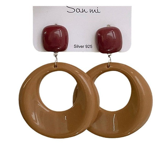 Wholesale large hoop light luxury earrings