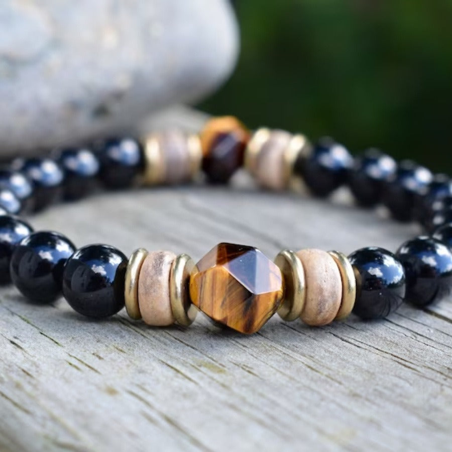 Wholesale Tiger Eye Black Jade Bracelet