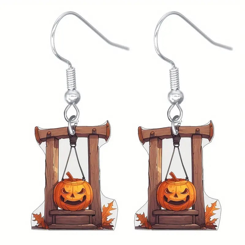Wholesale Halloween Acrylic Drop Hanging Earrings