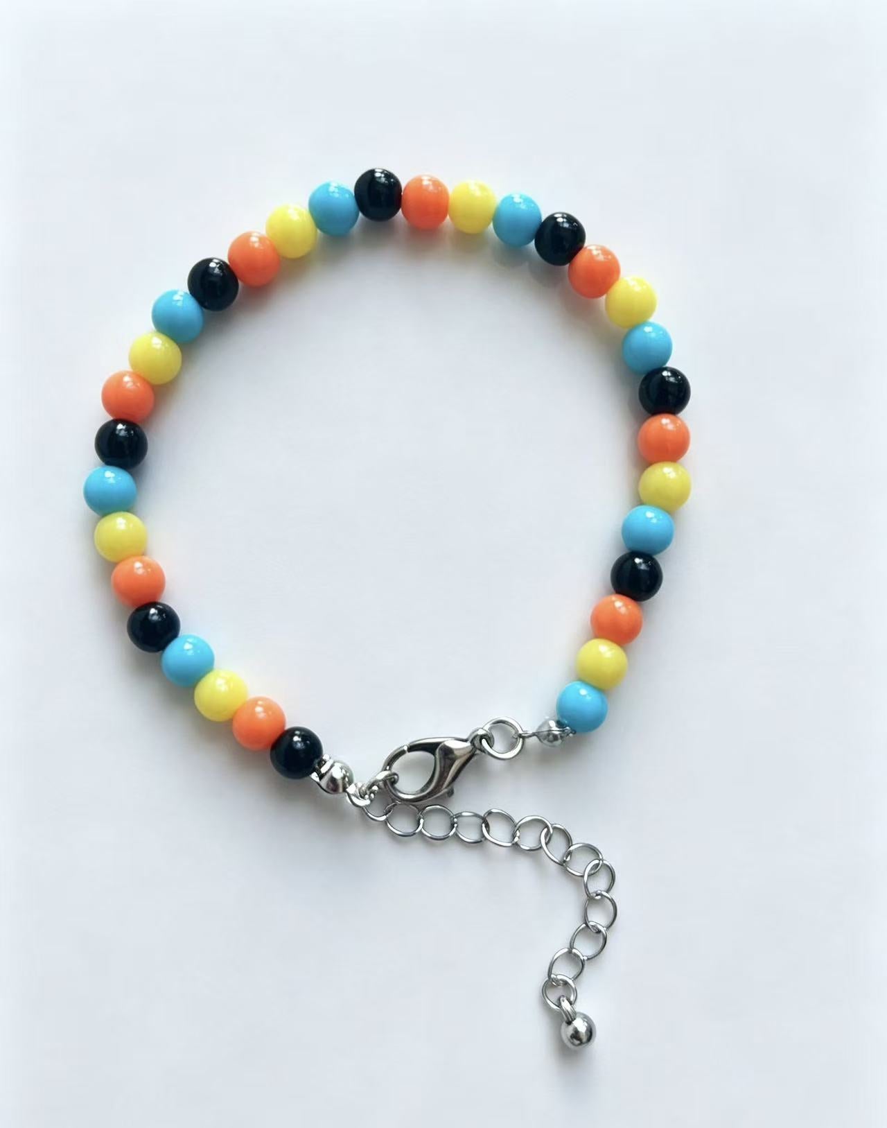 Wholesale Colorful Handmade Acrylic Beaded Bracelet Pet Collar Trendy Jewelry Gift