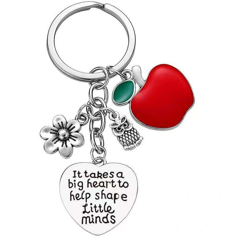 Wholesale Teachers' Day  Engraving Stainless Steel Keychain