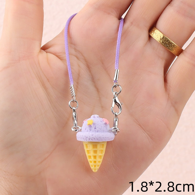 Wholesale Cute cartoon mini ice cream cone doll accessories