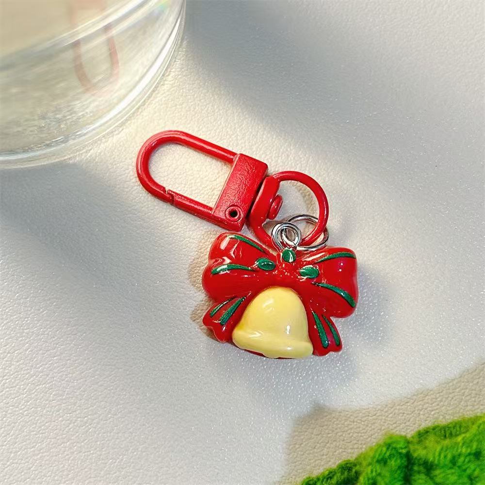 Wholesale Q Version Christmas Cartoon Keychain - Cute Moose Santa Snowman Funny Bag Charm Gift Fashion Accessory