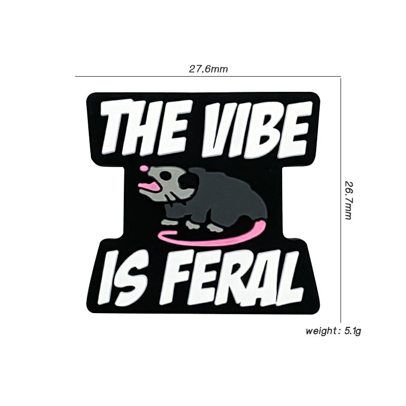 Wholesale 10pcs Silicone Cartoon English Animal Focal Beads ACC-BDS-WDX114