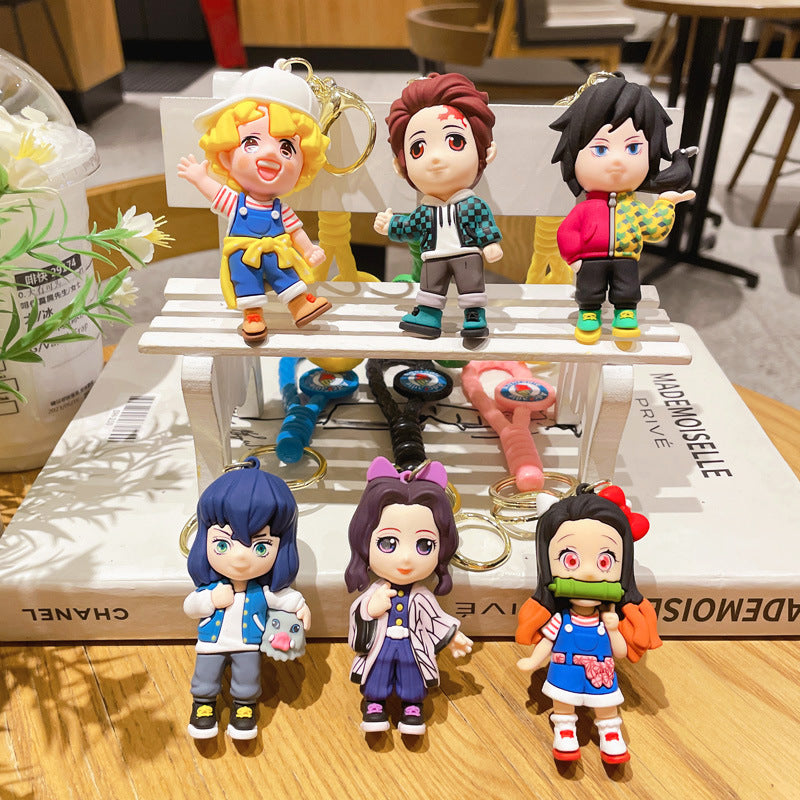 Wholesale Cartoon Silicone Keychain ACC-KC-JuCai003