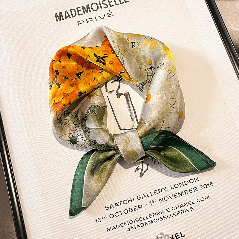 Wholesale  Silk f Women' s Autumn f f All-match Hair Band Fashion Small Square f