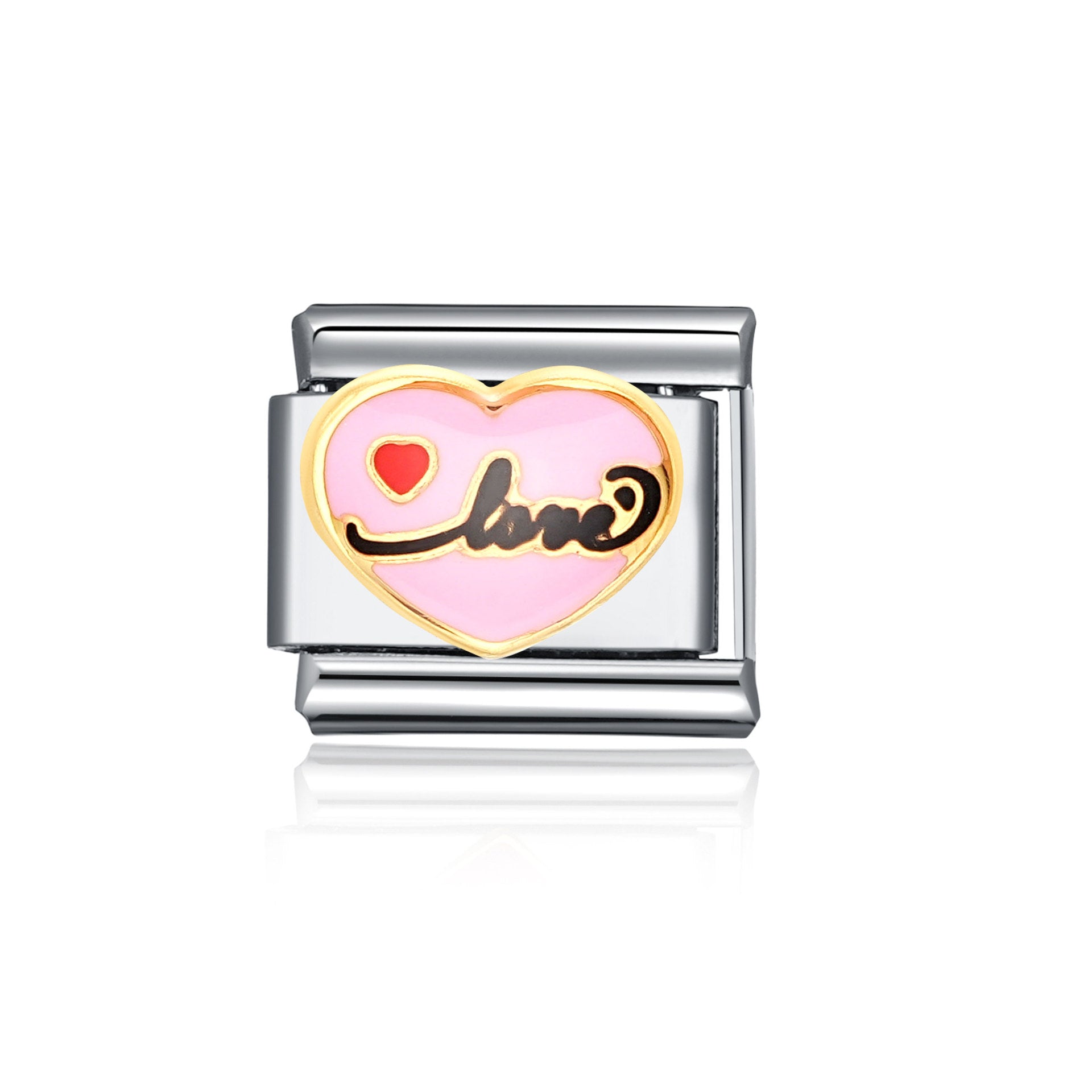 Wholesale Italian Charm Bracelet 9mm DIY Splicing Cute Cartoon Stainless Steel Composable Bracelet