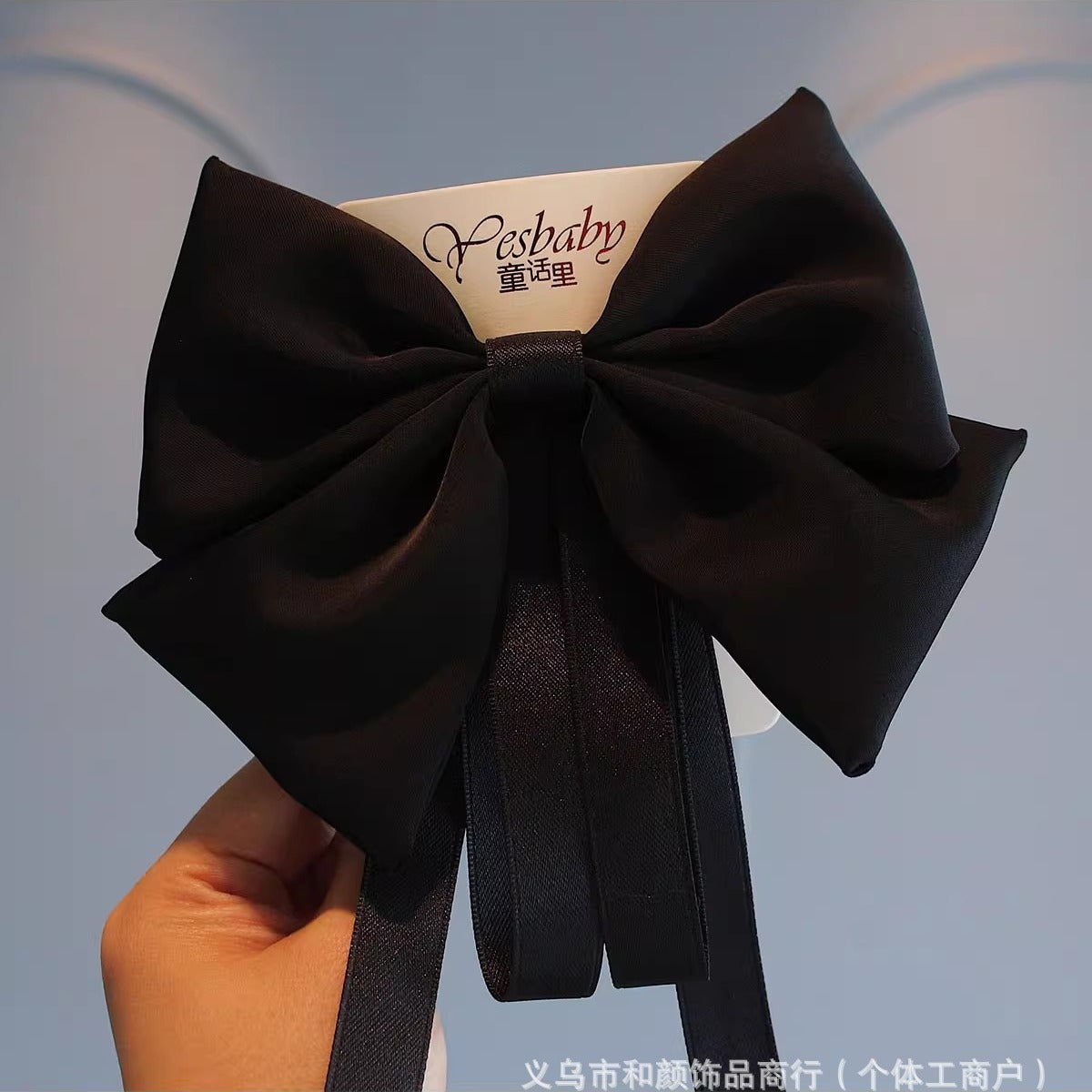 Wholesale big red bow hairpin