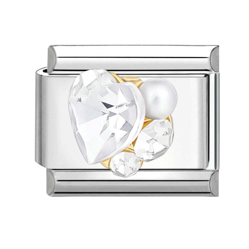 Wholesale Italian Charm Bracelet 9mm DIY Splicing Removable Stainless Steel Insect Series Composable Bracelet