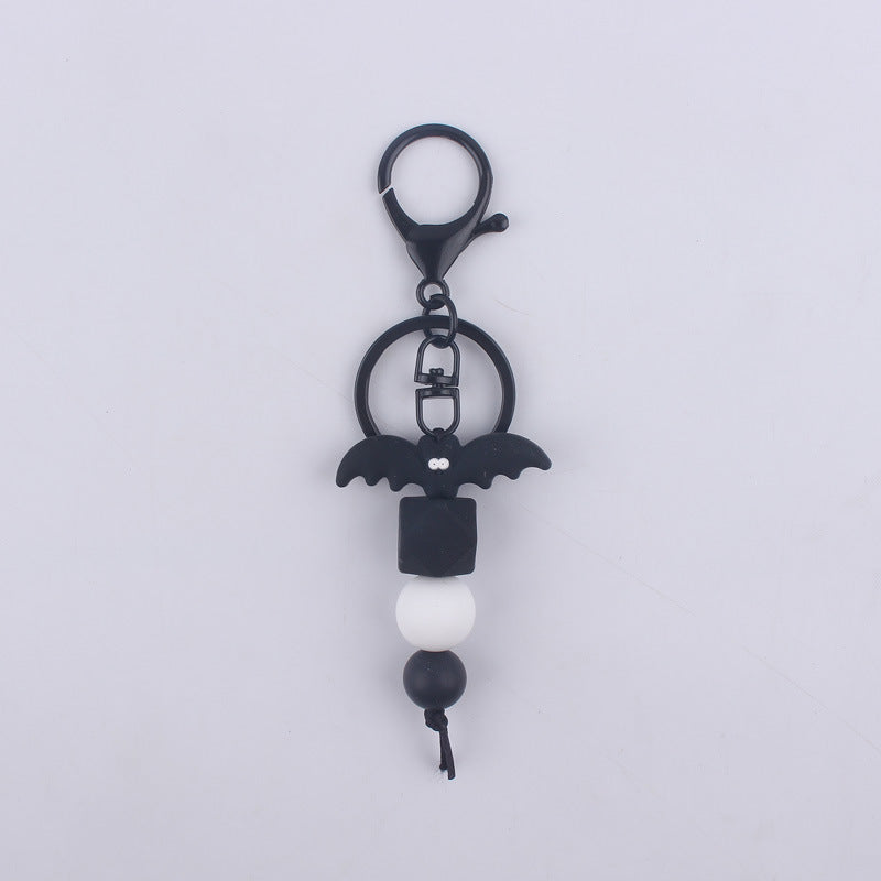 Wholesale Cartoon Halloween Silicone Beaded Keychain ACC-KC-GuangTian081