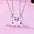 Wholesale Cat  Cartoon Magnet Alloy Water Drop Oil Necklace Set