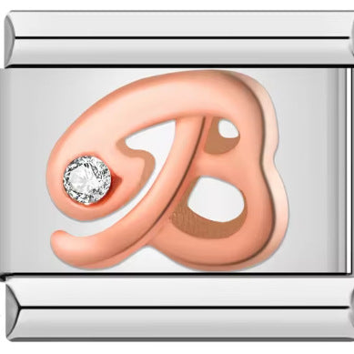 Wholesale Italian Charm Bracelet 9mm DIY 26 Artistic Letters   Creative Stainless Steel Composable Bracelet