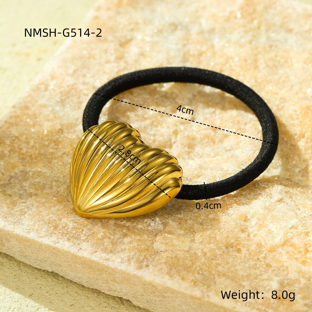 Wholesale  titanium steel love irregular round sunflower hair scrunchies