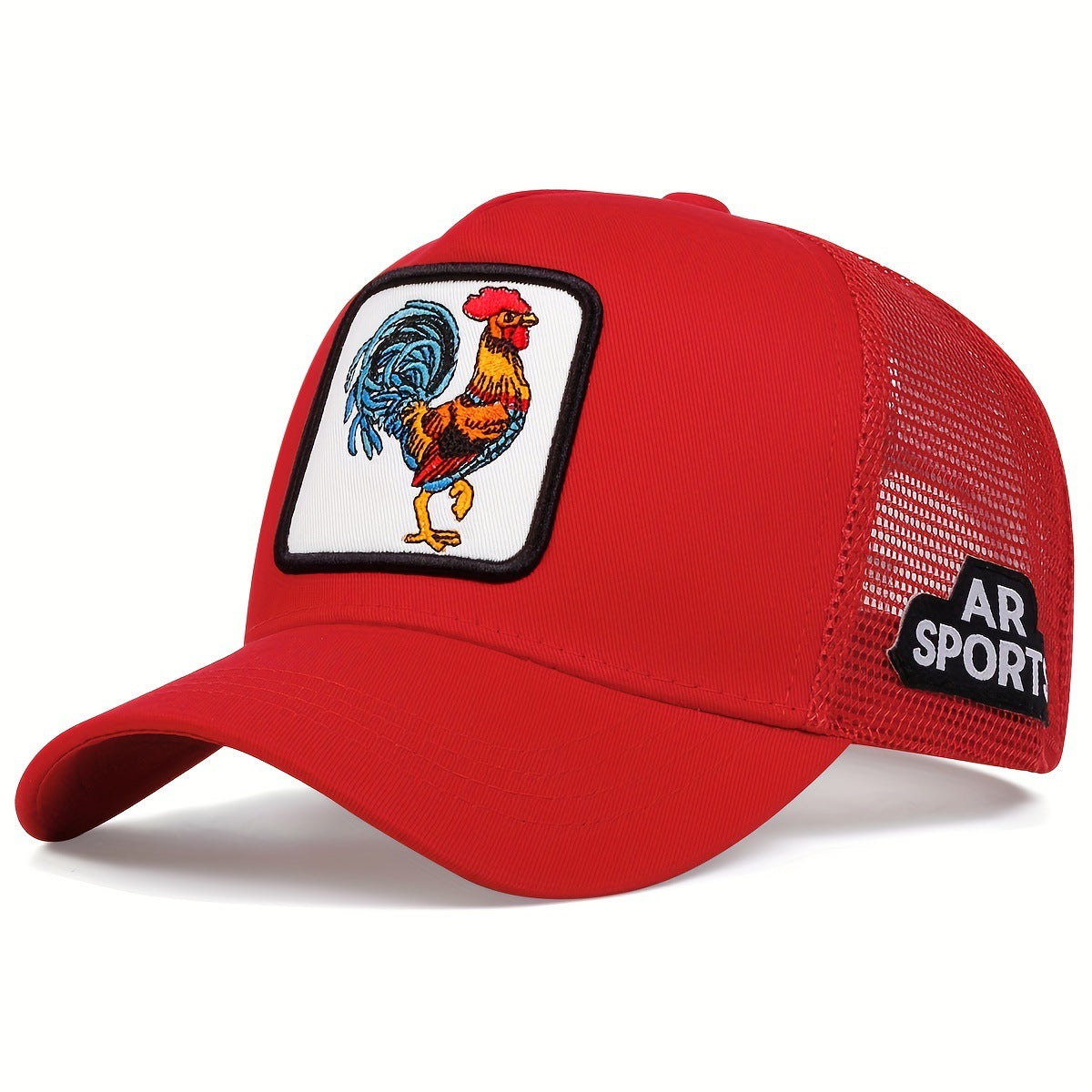 Wholesale animal embroidery net cock hat  baseball