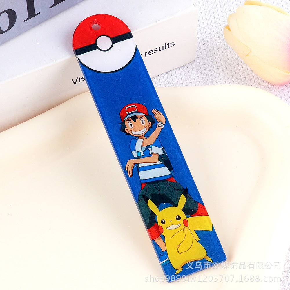 Wholesale 10pcs Cartoon Acrylic Double-sided Bookmark