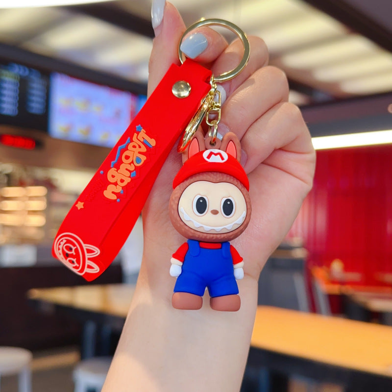 Wholesale Cute cartoon silicone keychain