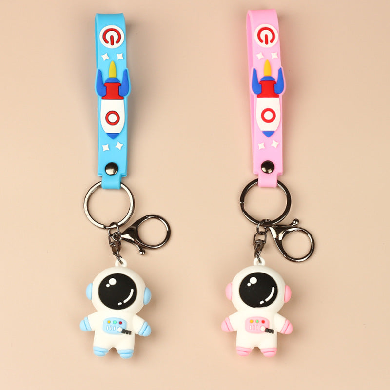Wholesale Cartoon Silicone Astronaut Cute Keychains ACC-KC-HongAo001