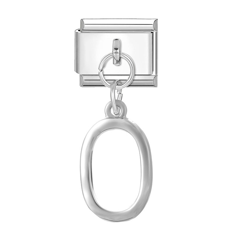 Wholesale 9mm Italian Charm Starter Bracelets DIY Heart Bow Pendant Stainless Steel Composable Bracelet