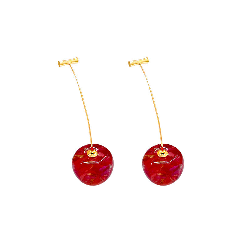 Wholesale Resin Cherry Earrings ACC-ES-Hank013