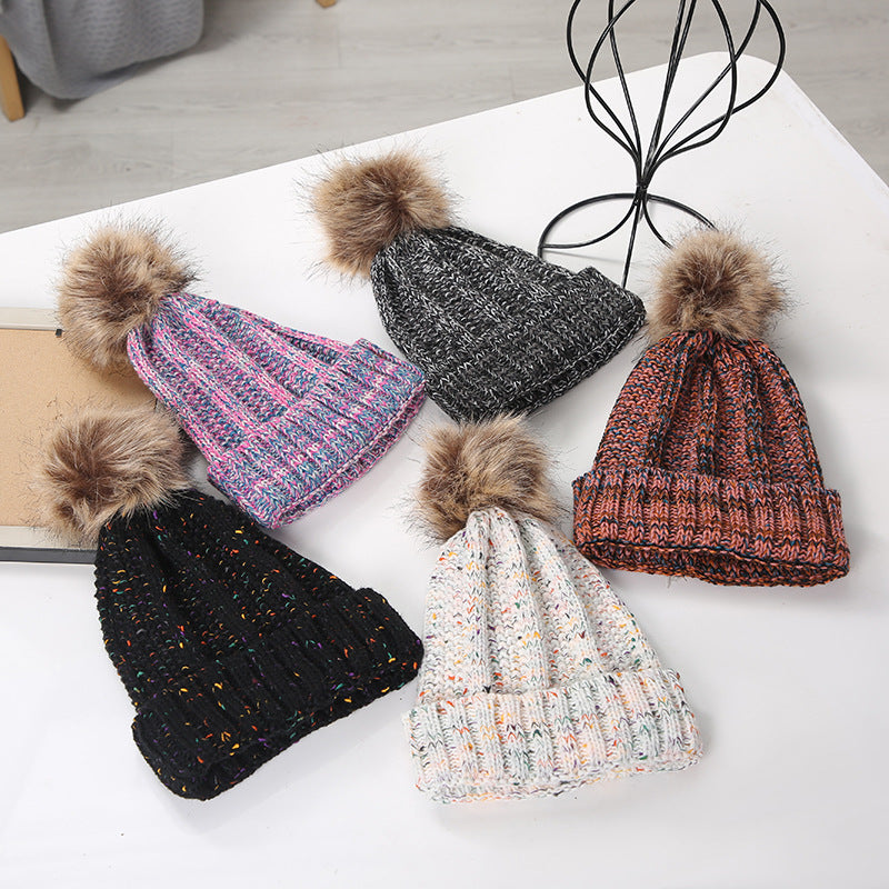 Wholesale Warm Pom Pom Knitted Hat ACC-HT-Suli005