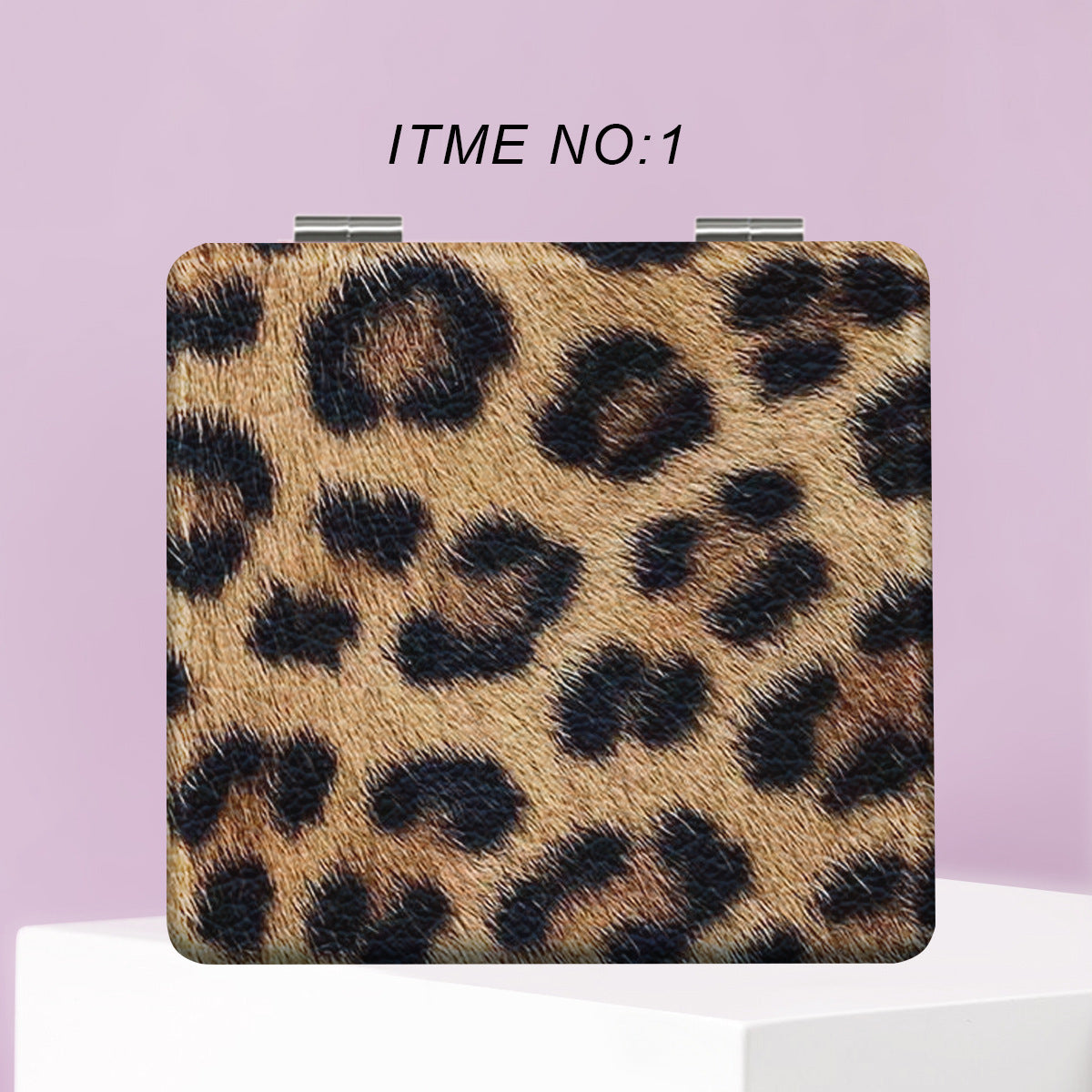 Wholesale Portable Cartoon Foldable Leopard Print Makeup Mirror ACC-MR-JiaS001