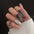 Wholesale 4pcs dark punk creative open nail ring set