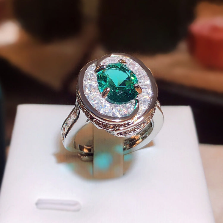 Wholesale  green  natural luxury ring