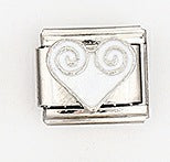 Wholesale 5pcs Italian Charm Bracelet 9mm DIY Splicing Heart Series Stainless Steel Composable Bracelet