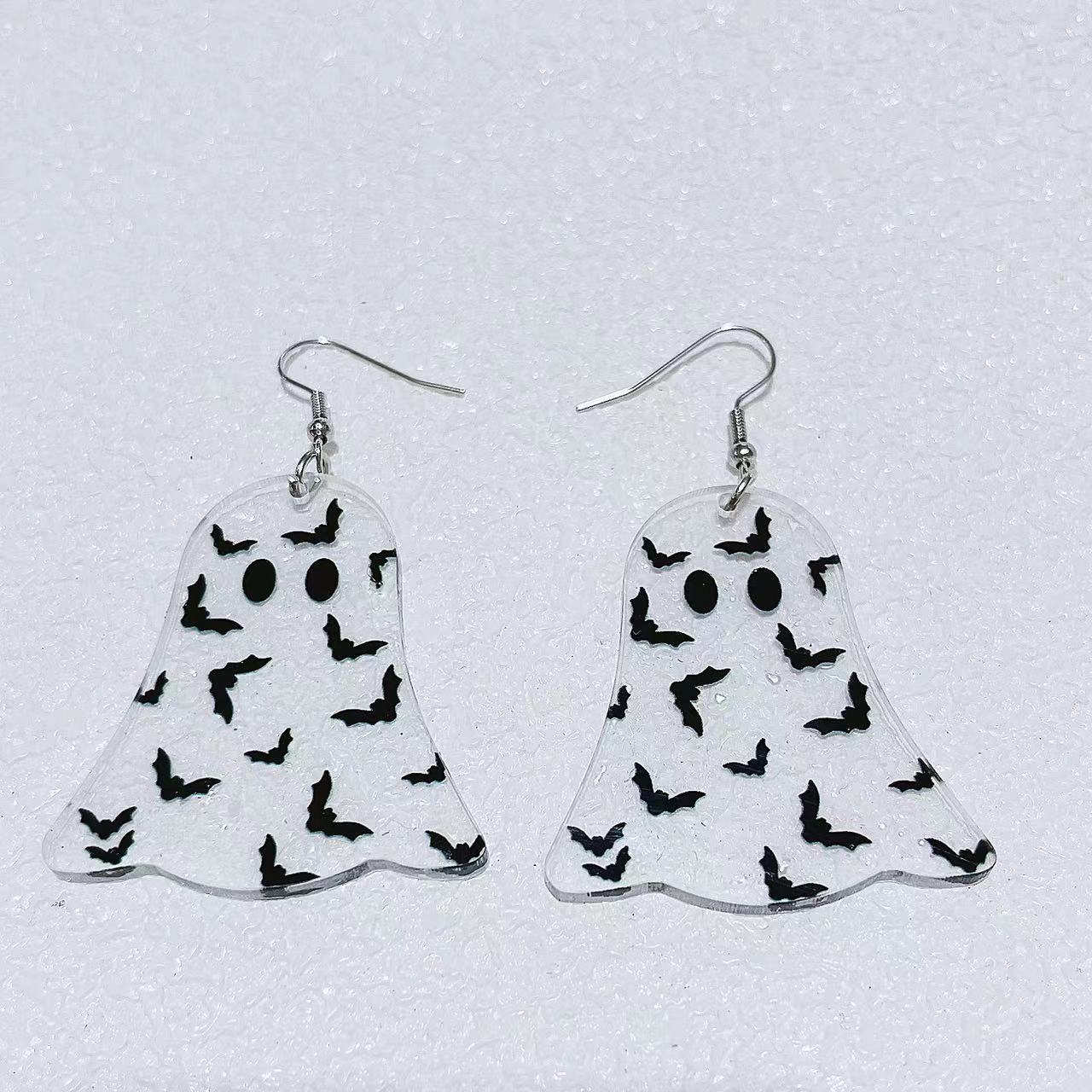 Wholesale Halloween Dark Acrylic Bat Earrings ACC-ES-AnDao025