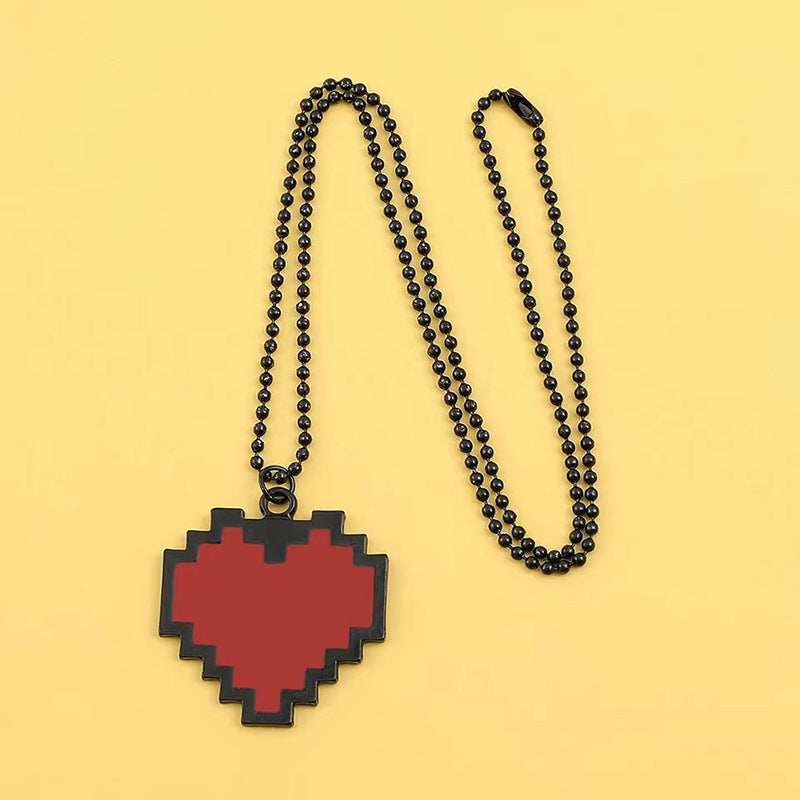 Wholesale  red heart-shaped love pendant necklace jewelry