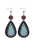 Wholesale  Irregular Graphic Cactus Pattern Leather Earrings