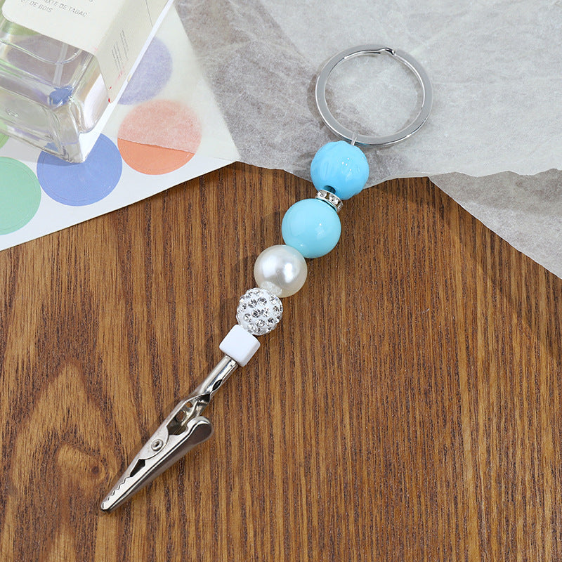 Wholesale Contactless Alligator Clip Bank Card Remover Beaded Metal Keychain ACC-KC-ZhiYa020