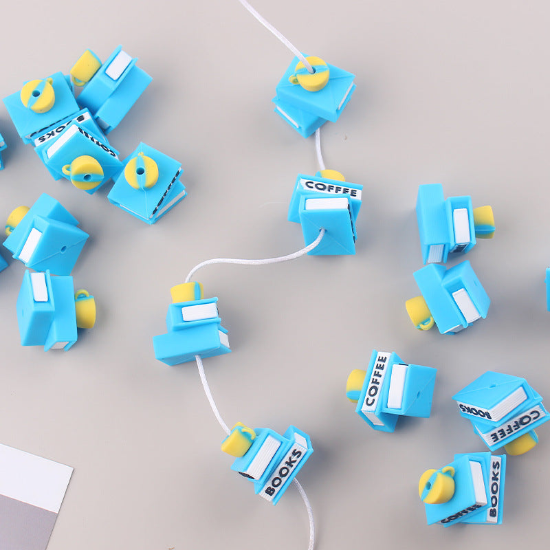 Wholesale Cartoon Coffee Book Focal Beads DIY Bead Accessories