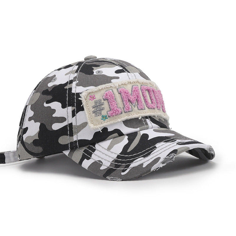Wholesale Camouflage Soft Top MOM Baseball Cap Hat Mother's Day ACC-HT-MiAC003