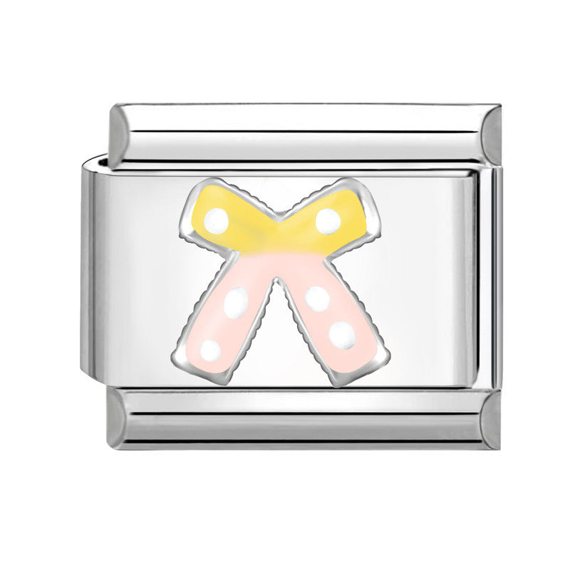 Wholesale Stainless Steel Italian Style Bow Charms,  DIY Bracelet Craft Accessories for Jewelry Making