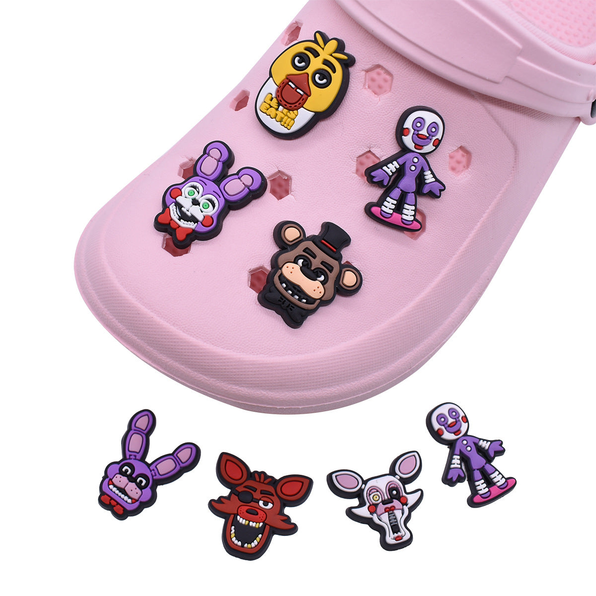 Wholesale Random 100pcs Animal PVC Soft Rubber Shoe Buckle Decoration ACC-SC-RYY074