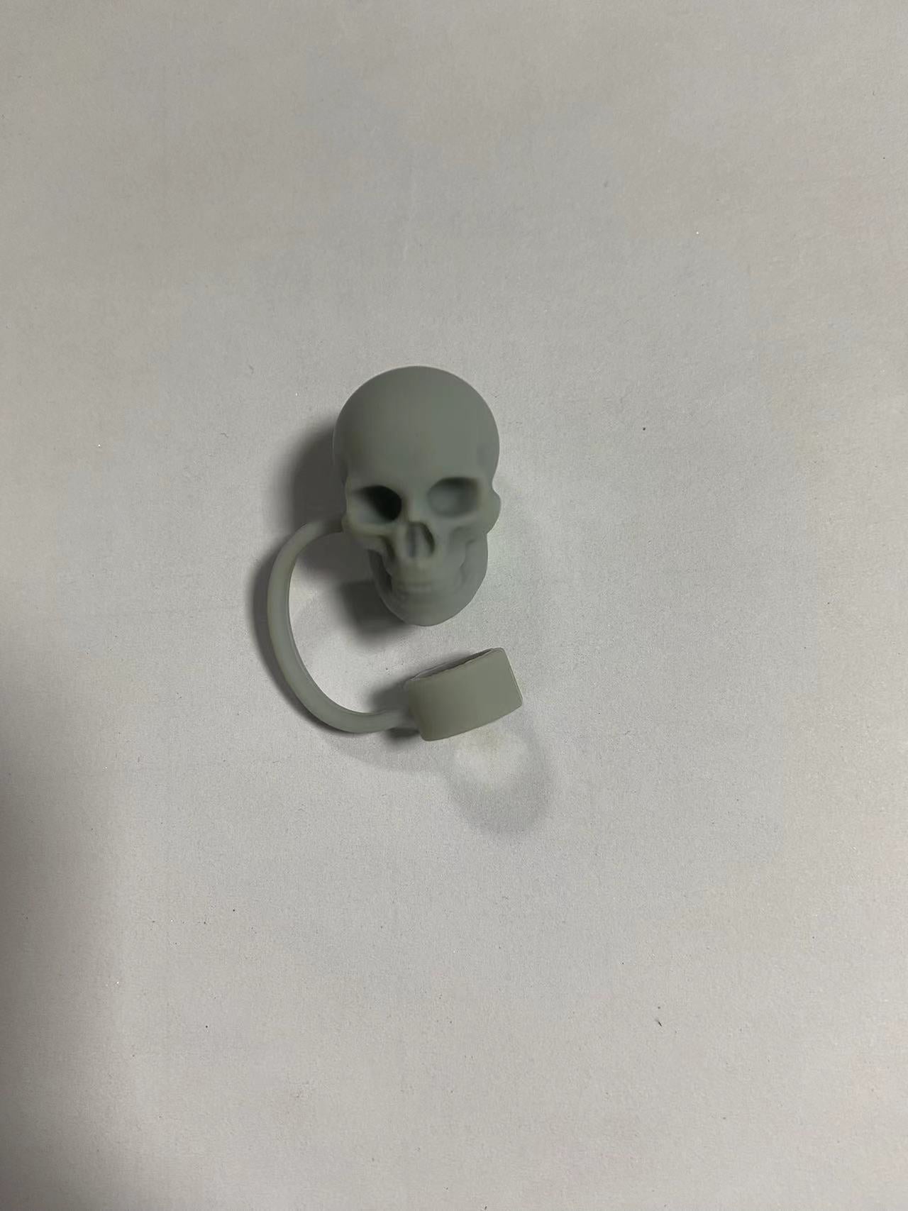 Wholesale  Skull Bat 10mm PVC Soft Straw Tube Cap