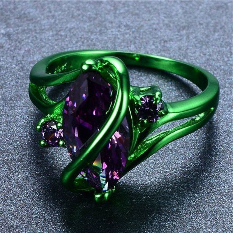 Anello verde avvolgente all'ingrosso