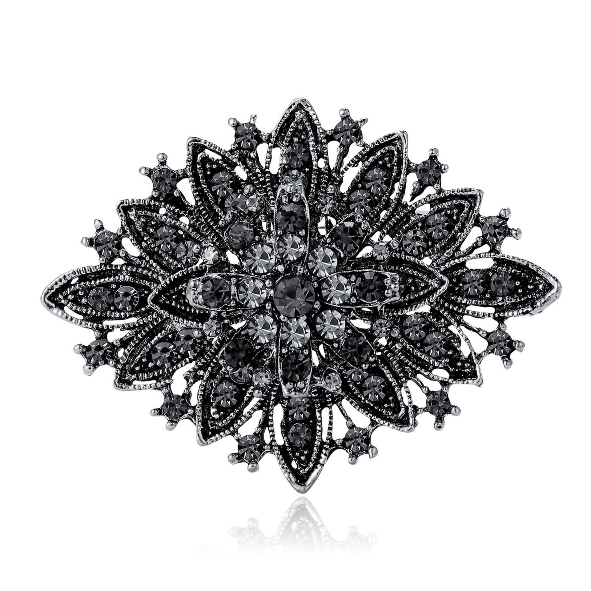 Wholesale Luxurious Alloy Rhinestone Bride Brooch Stylish Women S Fashion Accessory Gift For Wedding Party