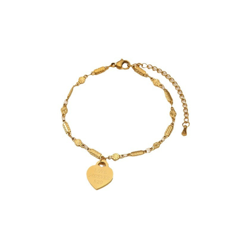 Wholesale Minimalist Love Bracelet Titanium Steel Jewelry Accessory for Everyday Wear Gift