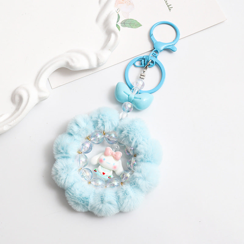 Wholesale Cartoon  Colorful I Handmade Beaded Acrylic Non-Peeling Keychain  ACCVIP