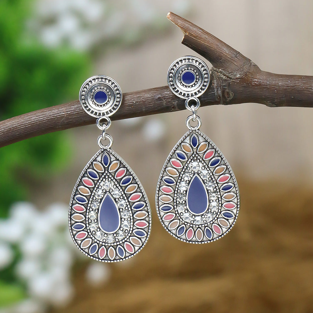 Wholesale Bohemian Drop Earrings Colorful Ethnic Style Everyday Wear Gift
